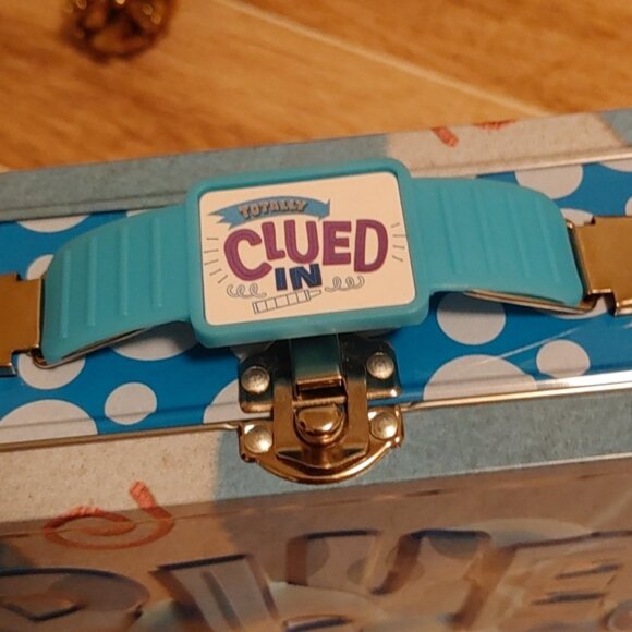 BLUE puppy tin box lunchbox storage container brand new, never used - Picture 4 of 11